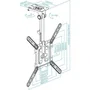 Tooq Soporte de Techo Giratorio LPCE1123TSLI-B para Pantallas 23-55 pulgadas